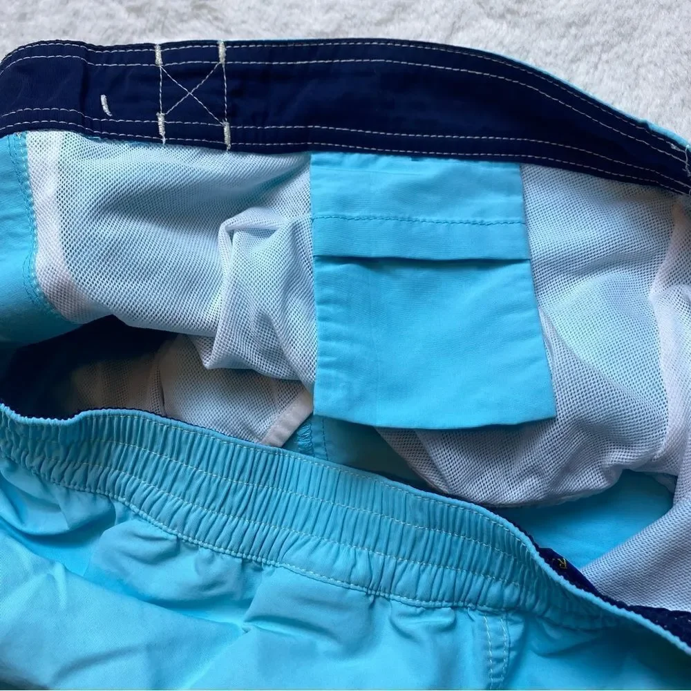 Polo Ralph Lauren Light Blue Nylon Swim Trunks Size XL